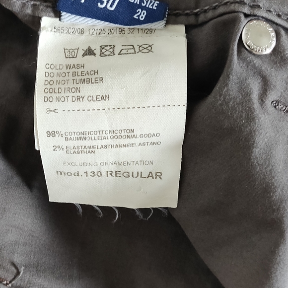Trussardi Jeans (Italy), Classical, Olive colour, size L 🇮🇹 - Picture 5 of 9